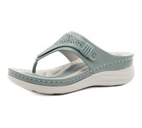 Sandales pour femmes arc orthique, tongs de soutien aux tongs pour la fasciite plantaire, les pieds plats et les éperons du talon, les orteils de confort post-sandales intérieures extérieures