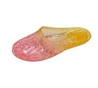 Sandales pour Femmes Chic et Elegant Pantoufles Creuses à Talons Bas Pantoufle en Gelée Femme Confort à Semi-Ouvertes Chaussures Antidérapantes Sandale Transparent pour Jardin et Plage