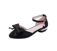 Sandales pour Femmes Dames Talons Hauts Chaussures Femme Femme Pompe des Chaussures célibataires nouées Papillon avec bucklesschwarz, 6