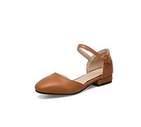 Sandales pour Femmes Dames Talons Hauts Chaussures Femme Femme Pompes Petites à tête carrée bouclé singleorange, 8