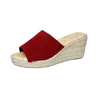Sandales pour Femmes Décontractées D'été Wedge Peep Toe Talon Haut Plate-Forme Mules Sandales Antidérapantes Confortable Chaussures Compensées
