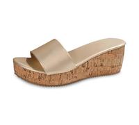 Sandales pour Femmes Décontractées D'été Wedge Peep Toe Talon Haut Plate-Forme Mules Sandales Antidérapantes Confortable Chaussures Compensées