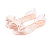 Sandales pour femmes design décontracté Bottes Mi-mollet Noir Big Beach Jelly Toe chaussures d'été femmes sandales poisson floral ouvert sur la bouche pour Chaussures Soldes (Khaki, 36)