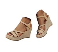 Sandales Pour Femmes Été Sans Lat Appartements Été Ouvert Bas Confortable Plage Chaussures Décontractées Chaussure Confort Femme Mules Femme Boucle Et Sabots Bout Ouvert Cuir Plates En Liège Sandales