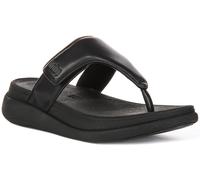 Sandales Pour Femmes Fitflop F-Mode Go À Tige Ajustable En Noir UK 3 - 8