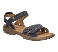 Sandales pour Femmes - JOSEF SEIBEL - Debra 62 - Cuir velours - Lacets - Bleu 39