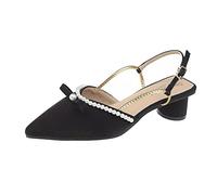 Sandales pour Femmes Sandales à Bout fermé Sandales Chaussures à Talons Faibles avec Sangle Femmes adaptées à la Bouche Peu Profonde Beige All-Match Moyen à Talons Basses à Talons Bas