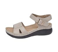 Sandales Pour Femmes Sandales Bout Ouvert Chaussures Femme Compensées Chaussons De Plage Sandale Chaussure Femme Orthopedique Sandale Compensées Mules Été Vintage À Plateforme Bout (AB-White, 42)