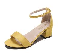 Sandales pour Femmes Sandales Chaussures Chaussures Femme carré Talons Lady Elegant Elegant Strap Pumps de Couverture féminine talons3.5 Royaume-
