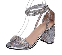 Sandales pour Femmes Sandales Super High Square Talon Chaussures Pump Plus chaussures44