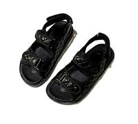 Sandales pour Femmes Sandales Vent Plat à Semelles épaisses Chaussures de Parfum 7.5 Royaume-