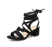 Sandales pour Femmes Talons Hauts Sandales Femmes Chaussures Femme été Dames Sandales Romaines avec Talons épais Sangles