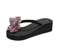 Sandales Pour Femmes Tongs Confortables Pour Femmes Avec De Été Sandales Compensées Décontractées Chaussures Sandalettes Femme L'avant Avec Semelle Intérieure Et Hauts De Bain À Bride Arrière