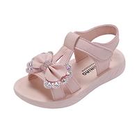 Sandales pour fille - 2025 - Chaussures pieds nus - Sandales d'été respirantes - Chaussures d'été pour enfants - Chaussures de plage - Sandales d'extérieur en cuir - Chaussures de bain confortables et