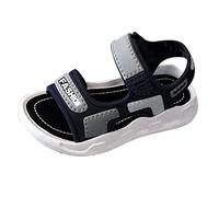 Sandales pour fille et garçon - Sandales orthopédiques - Sandales d'été - Semelles antidérapantes - Confortables et respirantes - Boucle réglable - Chaussures de plage, bleu, 23 EU