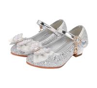 Sandales pour filles, bout fermé, talons pour mariage, fête, chaussures à paillettes, nœud pour tout-petits, chaussures aquatiques pour enfants