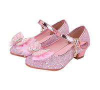 Sandales pour filles, bout fermé, talons pour mariage, fête, chaussures à paillettes, nœud pour tout-petits, chaussures aquatiques pour enfants