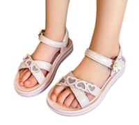 Sandales pour Filles Tendance Confort Optimal modèles printaniers Chaussures d'été Pratiques idéales pour Aventures en extérieur et Quotidien (Red, 36-37 Big Kids)