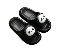 Sandales pour Garçons Filles Claquettes Enfant Garcon Et Fille Plage Chaussures Chausson Sandalettes été D'été Doux Plat Maison Sandale Pantoufle Plates Kids Cloud Slides (WD-Black, 32 Big Kids)