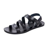 Sandales pour homme Cuir Style Mules avec Bout Fermé Confortables et Antidérapantes Activités sportives extérieures Imperméables orthopédiques Streetwear looks quotidiens