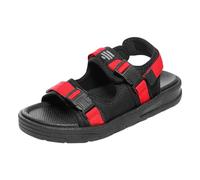 Sandales pour homme En cuir et maille Semelle antidérapante cordon de serrage réglable Multi-lanières, plates, bout ouvert, boucle tendance, minimalistes Activités sportives extérieures Imperméables o