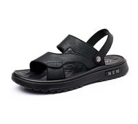 Sandales pour homme en Cuir Léger Antidérapantes et respirantes Bout fermé style mule Activités sportives extérieures Idéal Usage Quotidien té Streetwear looks quotidiens