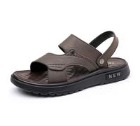 Sandales pour homme en Cuir Léger Antidérapantes et respirantes Bout fermé style mule Activités sportives extérieures Idéal Usage Quotidien té Streetwear looks quotidiens