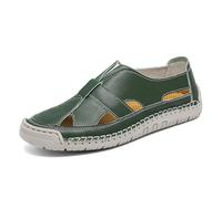 Sandales pour homme en Cuir Léger Semelle antidérapante et cordon de serrage réglable bout fermé protection des orteils Activités sportives extérieures Randonnée, marche, sport Adaptées l'été