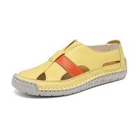 Sandales pour homme en Cuir Léger Semelle antidérapante et cordon de serrage réglable Plates, fermées l'arrière, ouvertes sur le côté style mules Activités d'été Idéal Usage Quotidien té Streetwear lo