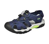 Sandales pour homme en Cuir Léger Support orthopédique Plates, fermées l'arrière, ouvertes sur le côté et style mules Activités sportives extérieures légantes décontractées Plage, sentiers d'été