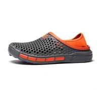 Sandales pour homme en Cuir Support orthopédique Plates, fermées l'arrière, ouvertes sur le côté et style mules Activités plein air Imperméables orthopédiques Adaptées l'été 2025