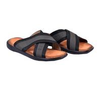 Sandales pour homme Ozabi - Semelle Memory Form - Noir 40