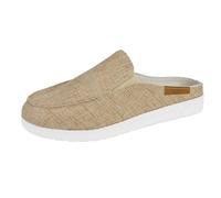 Sandales RandonnéE Femme-Mules plates respirantes à imprimé journal, confortables et décontractées, idéales pour l'été, à enfiler en intérieur ou en extérieur.