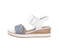 Sandales - REMONTE - Blanc Combinaison - Cuir - Bride - Compensé 40