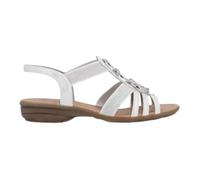 Remonte Sandales R3605 Blanc/Argent Femme Taille 39