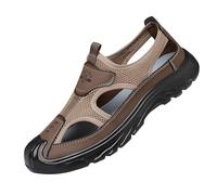 Sandales respirantes pour homme - Chaussures de loisirs - Chaussures de randonnée - Sport - Outdoor - Pêcheur - Cuir - Sandales de randonnée - Sandales de trekking - Chaussures d'extérieur, a, 44 EU