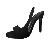 Sandales rétro habillées à talons d'été pour femme - Printemps à bout ouvert - Style western 2025 - Bout pointu - Tendance - Couleur unie - Été 2025 - Sexy - À enfiler - Jolies sandales à talons