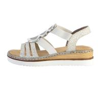 Sandales Rieker - Blanc - Bride - Compensé - Femme 38