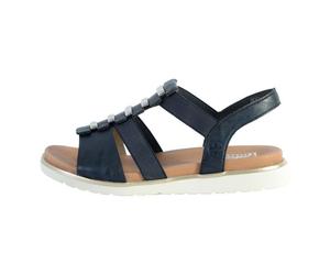 Sandales - RIEKER - Gurgaon - Bleu - A élastique - Compensé 37