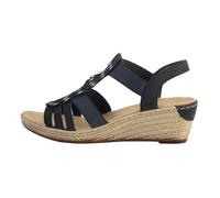 Sandales - Rieker - Namur - Femme - Bleu - Compensé 5.5cm 37