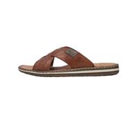 Sandales - RIEKER - Samtcalf - Cuir - Marron - Talon plat compensé 41