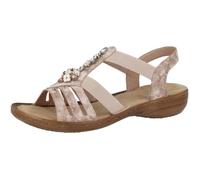 Sandales - Rieker - Stia - Rose - Bijoux - Élastiques latéraux 38