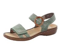 Sandales Rieker - Vert 52 - Scratch - Synthétique - Confort Anti-stress 40