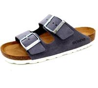 Sandales - Rohde - Femme - Daim-Nubuck - Plat - Gris 38
