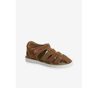 Sandales scratchées cuir enfant collection maternelle camel 24