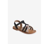Sandales scratchées cuir enfant lot bleu 34