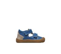 Naturino Sandales barefoot en cuir et en daim, Bleu clair- 27