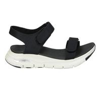 Skechers Femme Arch FIT TOURISTY Sandale Plate, Black, 39 EU