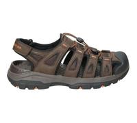 SANDALES SKECHERS 204111-CHOC CABALLERO CHOCOLATE - Homme - Marron - Brun - Scratch - Plat - Synthétique 41