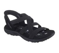 Skechers Femme Reggae Slim - Stretch Flex Hands Free Slip-ins Sandale, Noir, 36 EU